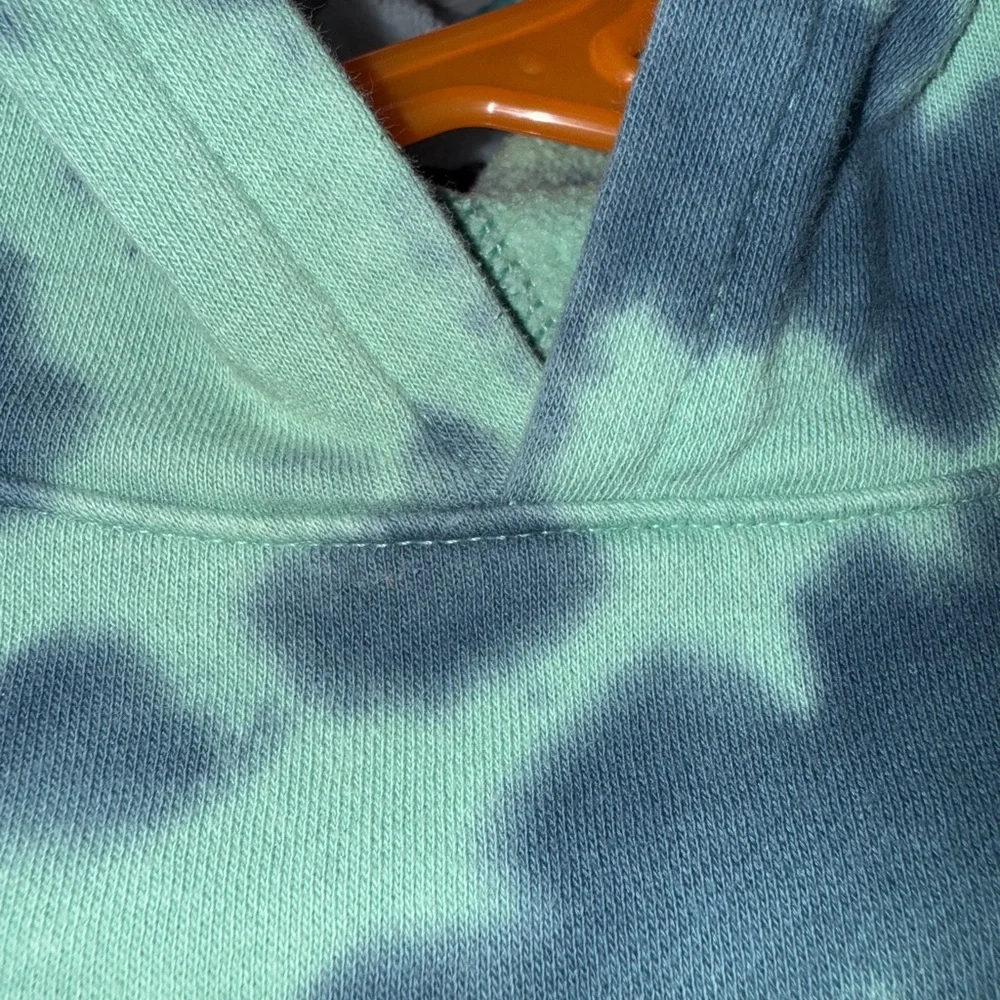 2/$15 Art Class Green and Blue Tie-Dye Hoodie